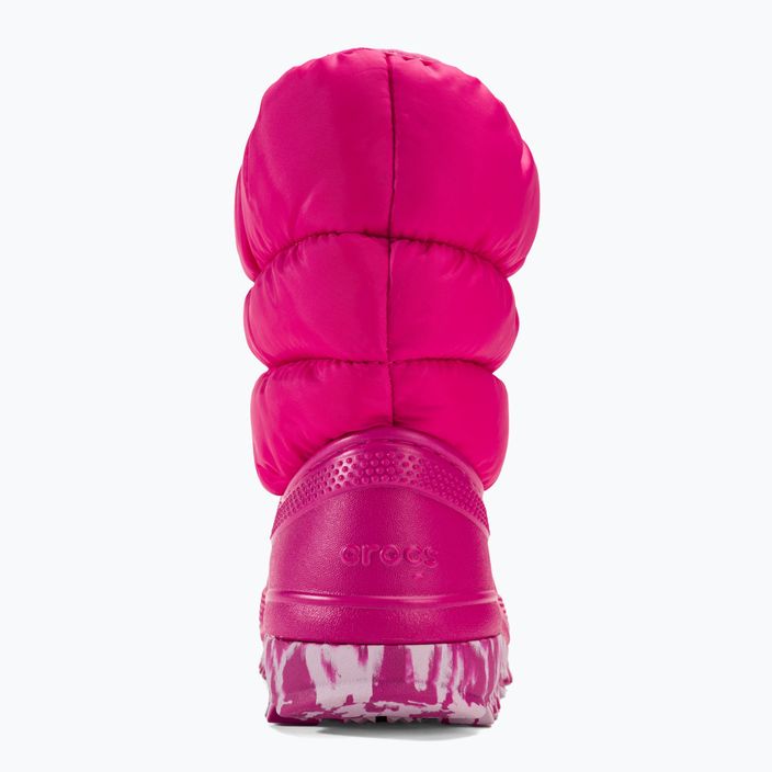 Juniorské snehové topánky Crocs Classic Neo Puff candy pink 6