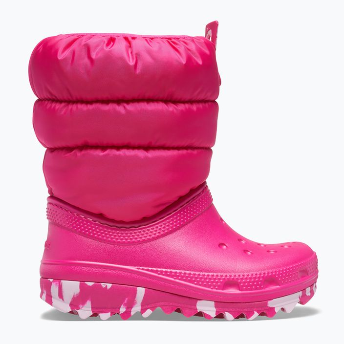 Juniorské snehové topánky Crocs Classic Neo Puff candy pink 9