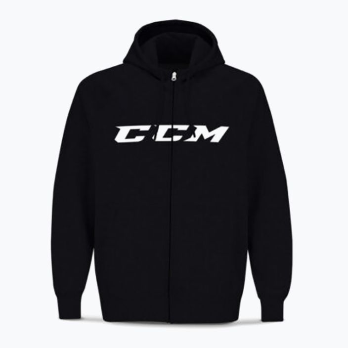 Pánska mikina CCM CVC SR Full Zip čierna