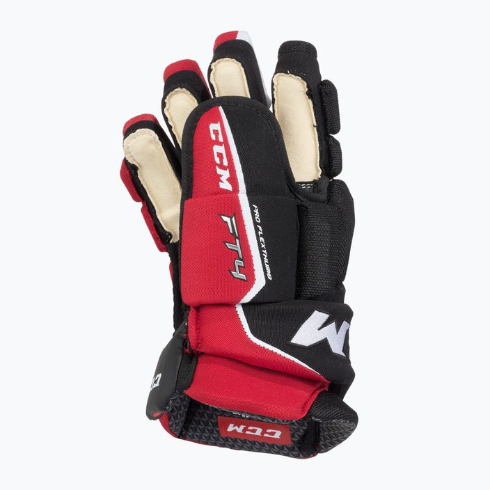 Hokejové rukavice CCM JetSpeed FT4 SR black/red/white 3