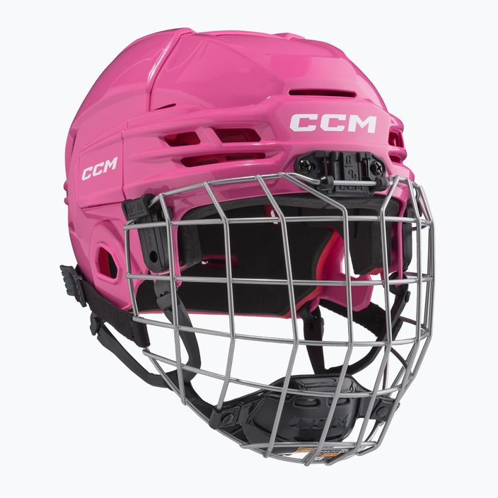 Detská hokejová prilba CCM Tacks 70 Combo pink
