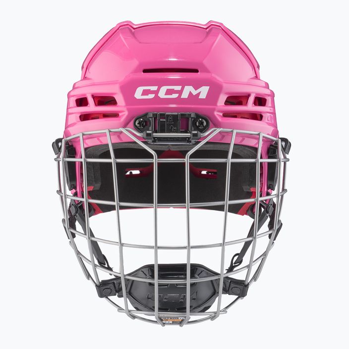 Detská hokejová prilba CCM Tacks 70 Combo pink 2