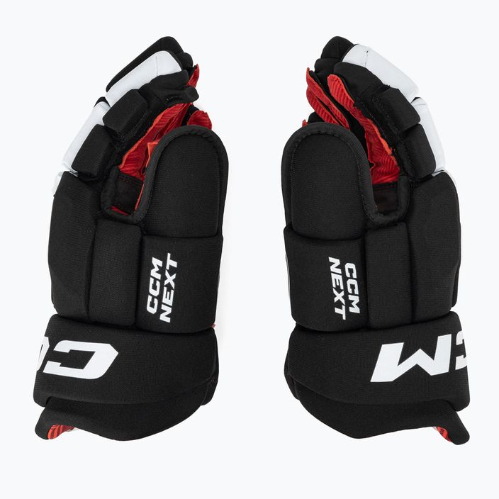 Hokejové rukavice CCM Next SR black/white 3