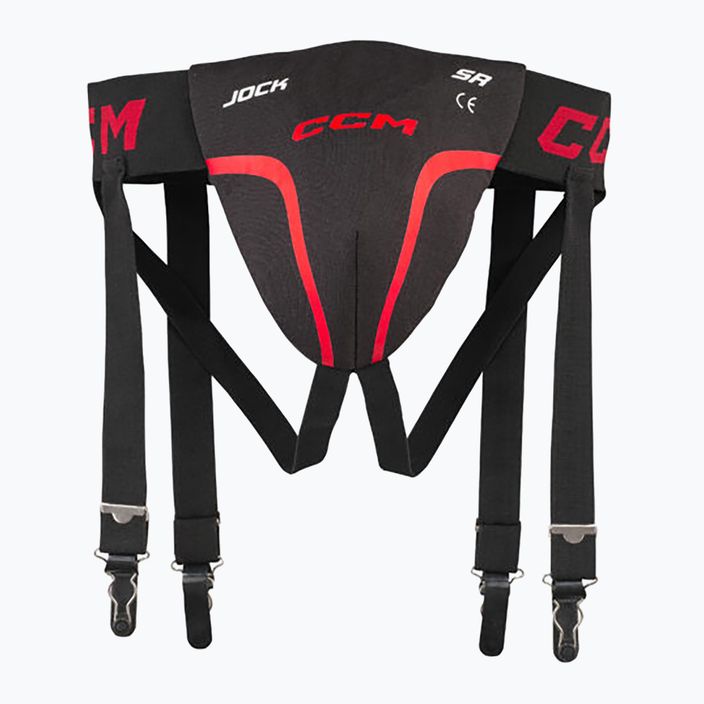 Pánske suspenzory CCM Jock Combo SR black/red