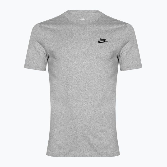 Pánske tričko Nike Sportswear Club tmavo šedé heather/black