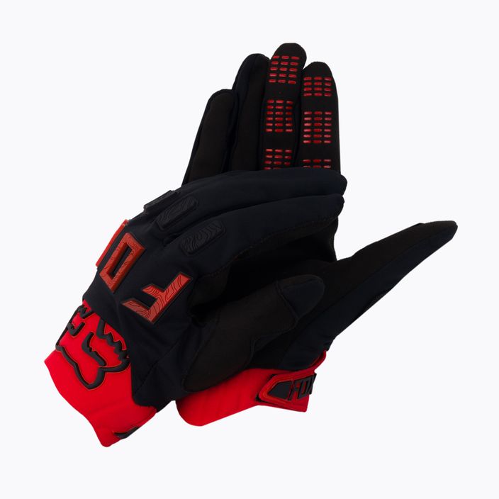 FOX Legion pánske cyklistické rukavice čierne/červené 25800_017_S