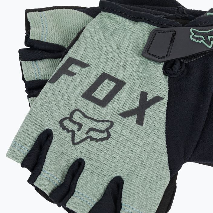 Dámske cyklistické rukavice FOX Ranger Gel Short black-green 27386 4