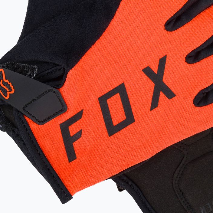 FOX Ranger Gel pánske cyklistické rukavice čierno-oranžové 27379 4