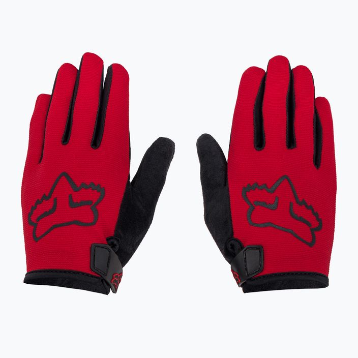 Detské cyklistické rukavice FOX Ranger čierne/červené 27389 3