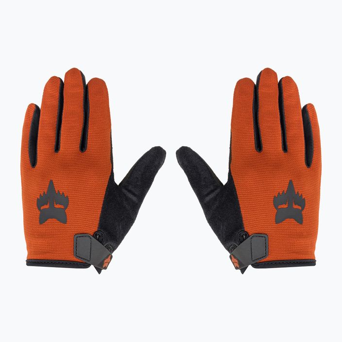 Detské cyklistické rukavice Fox Racing Ranger Jr v oranžovej farbe 3