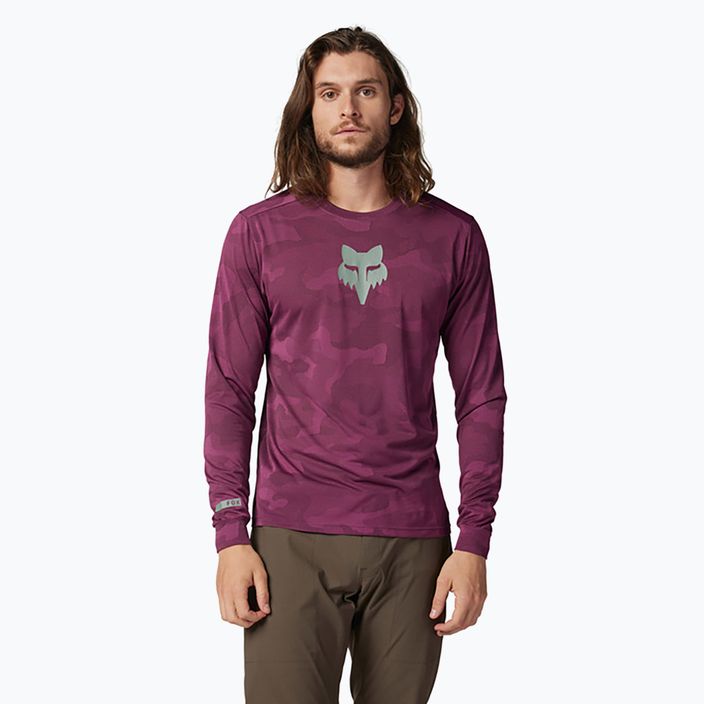 Pánsky cyklistický longsleeve Fox Racing Ranger Tru Dri sangria