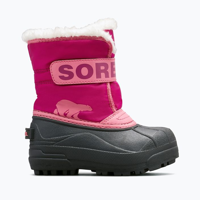 Sorel Snow Commander junior snehové topánky tropická ružová/hlboká ružová 7
