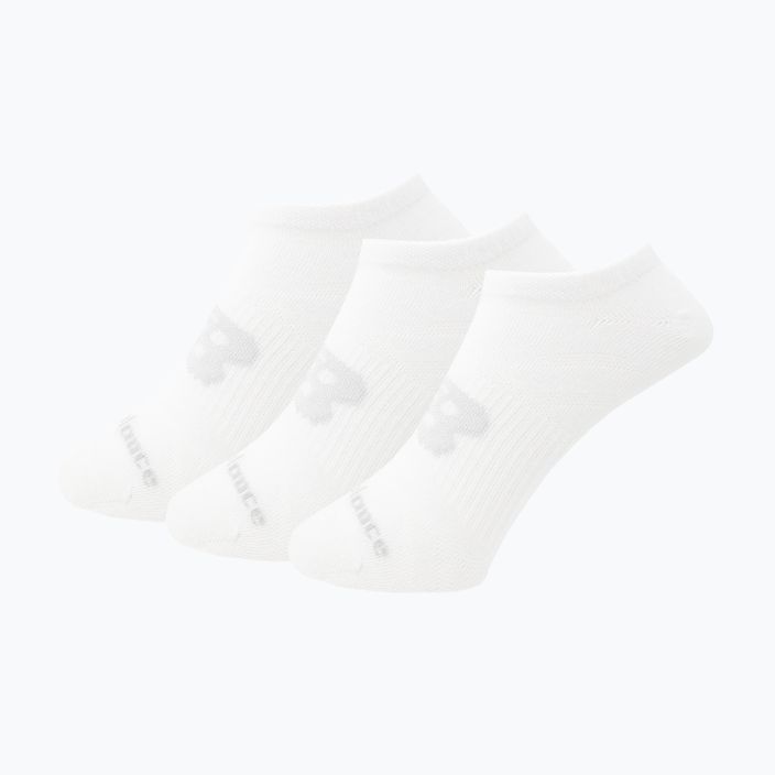 New Balance Flat Knit No Show ponožky 3 páry biele
