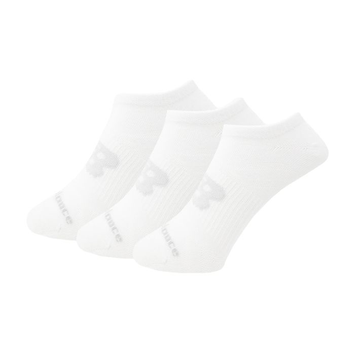 New Balance Flat Knit No Show ponožky 3 páry biele 2