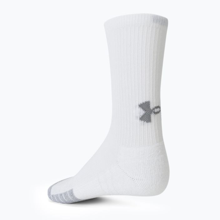 Under Armour Heatgear Crew športové ponožky 3 páry biele 1346751 3