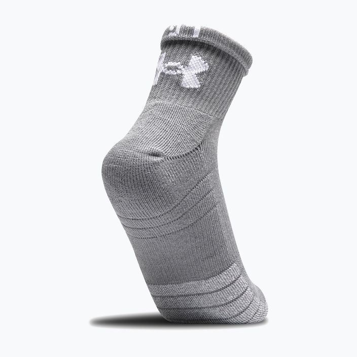 Športové ponožky Under Armour Heatgear Quarter 3 páry šedá/čierna/biela 1353262 4