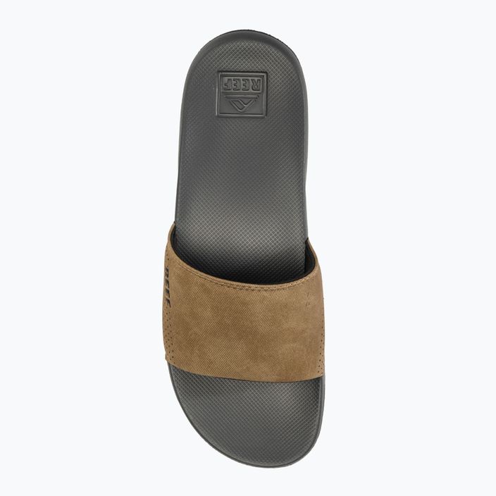 Pánske šľapky REEF One Slide grey/tan 5