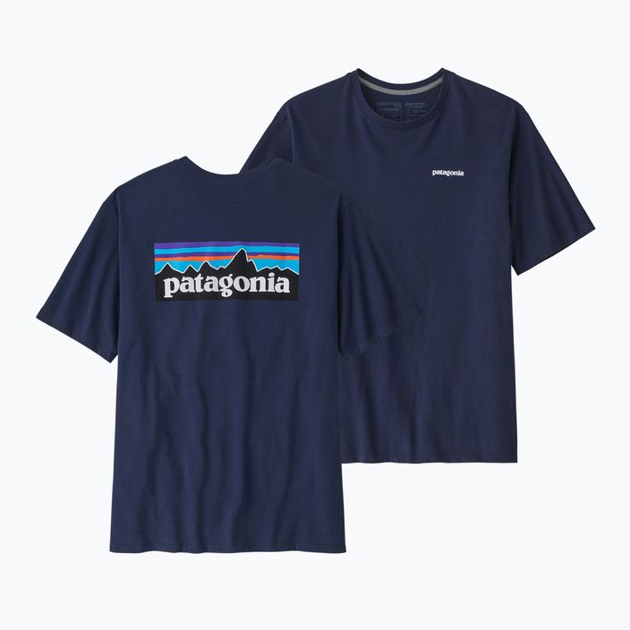 Pánske trekingové tričko Patagonia P-6 Logo Responsibili-Tee classic navy 4