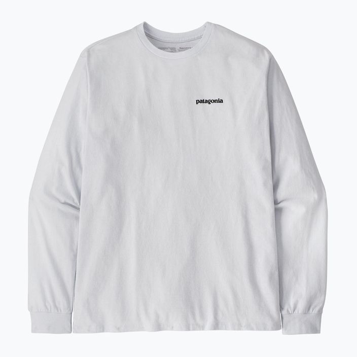 Pánske tričko Patagonia P-6 Logo Responsibili Longsleeve white 3