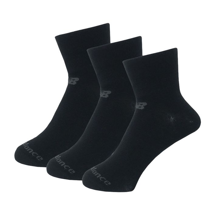 New Balance Performance Flat knit Ankle Bavlnené členkové ponožky 3 páry čierne 2