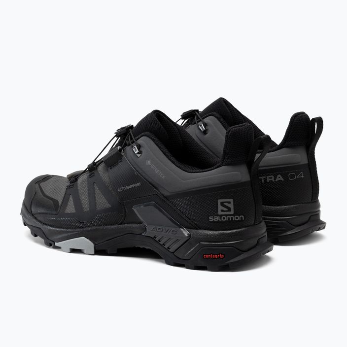 Pánske trekingové topánky Salomon X Ultra 4 GTX čierno-šedé L413851 3