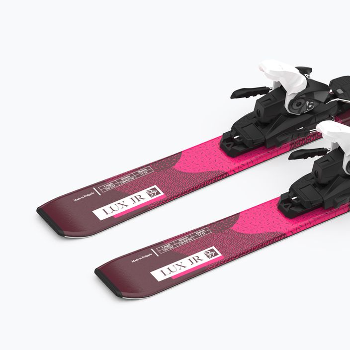 Detské zjazdové lyže Salomon Lux Jr M + L6 bordeau/pink 8