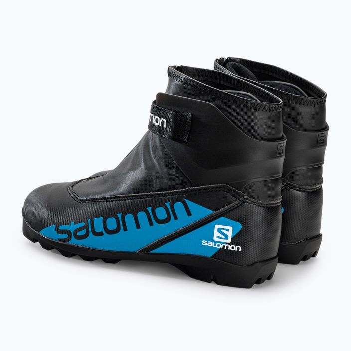 Detské topánky na bežecké lyžovanie Salomon R/Combi JR Prolink čierne L415141+ 3
