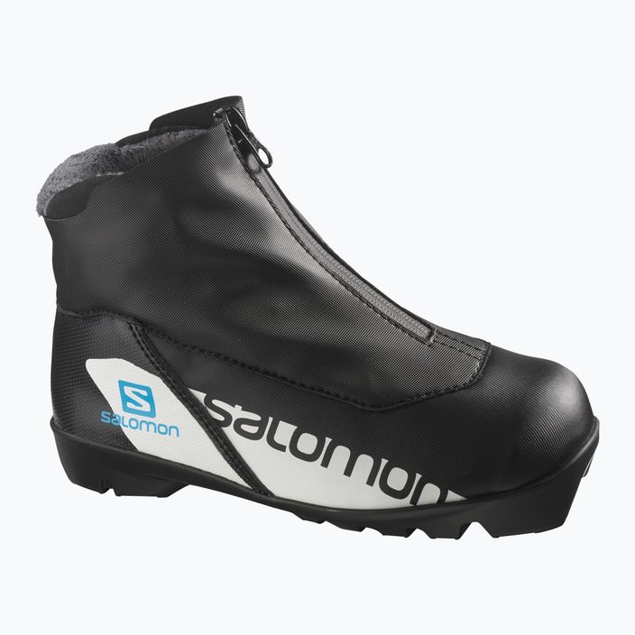Detské topánky na bežecké lyžovanie Salomon RC Jr black/process blue 8