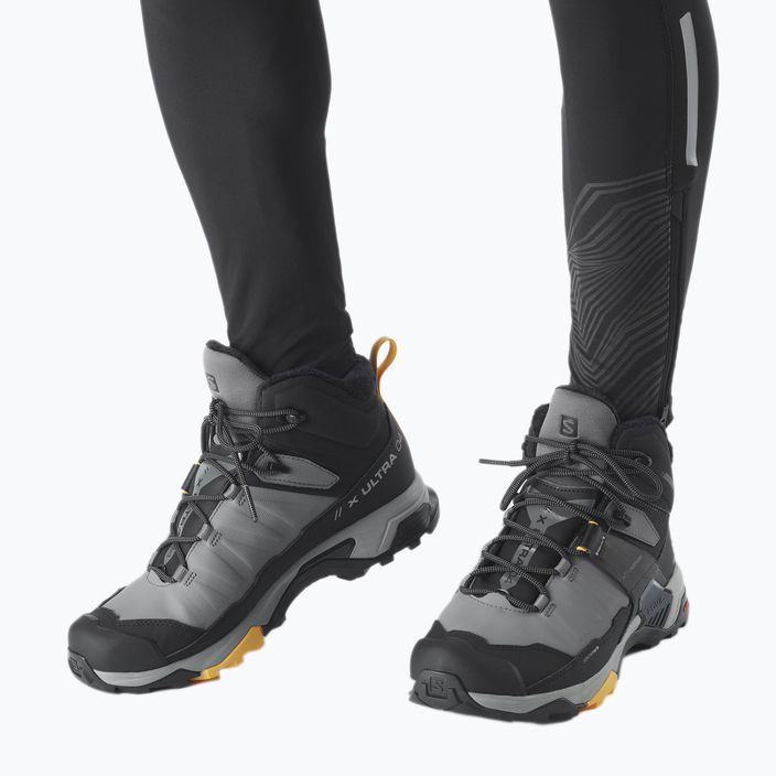 Pánske trekingové topánky Salomon X Ultra 4 MID Winter TS CSWP šedo-čierne L413552 16