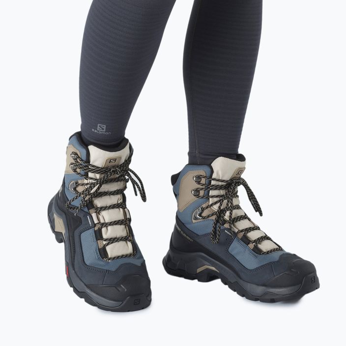 Dámske trekingové topánky Salomon Quest Element GTX čierno-modré L414574 15
