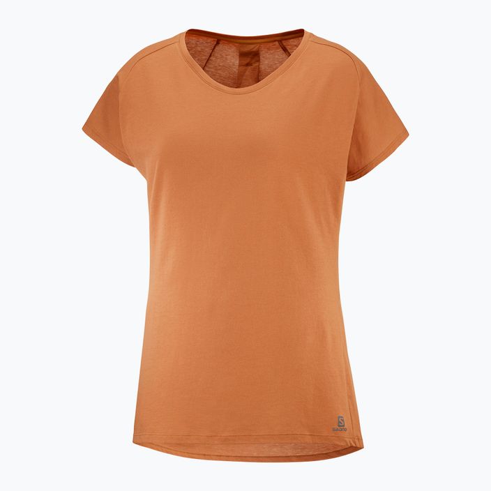 Dámske trekingové tričko Salomon Essential Shaped SS oranžové LC179