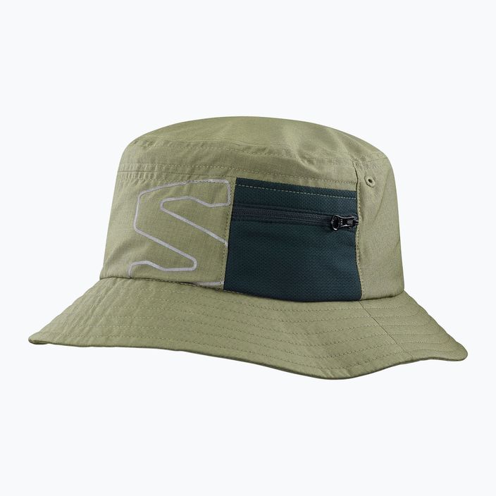 Turistický klobúk Salomon Classic Bucket Hat zelený LC168 4