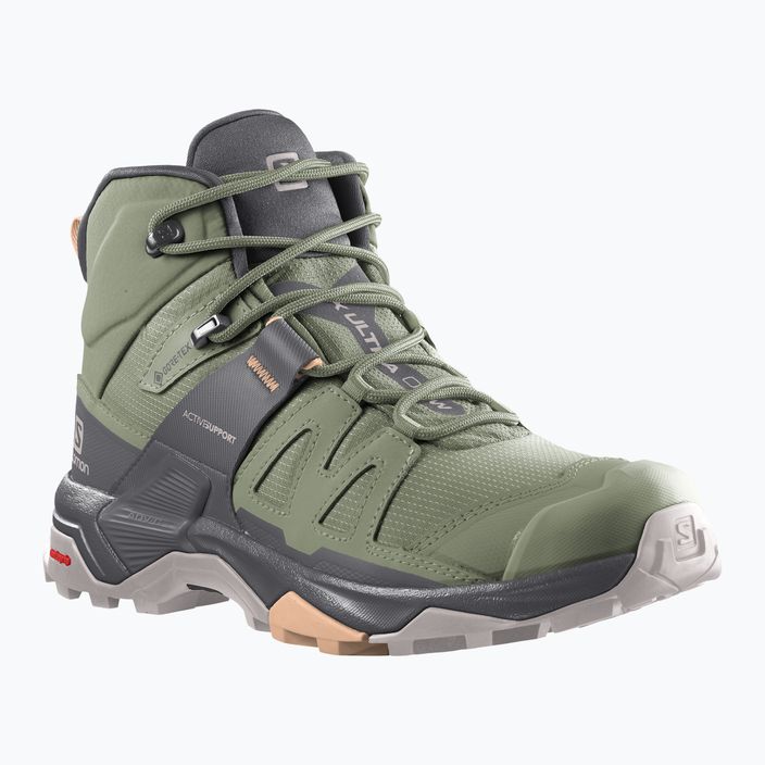 Dámske trekingové topánky Salomon X Ultra 4 MID GTX zelené L416251 11