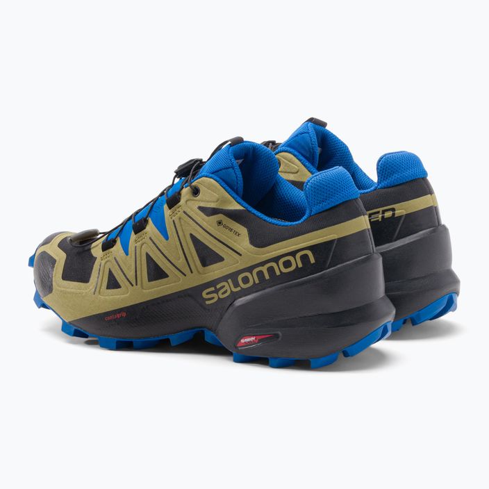 Pánska trailová obuv Salomon Speedcross 5 GTX zeleno-modrá L416124 3