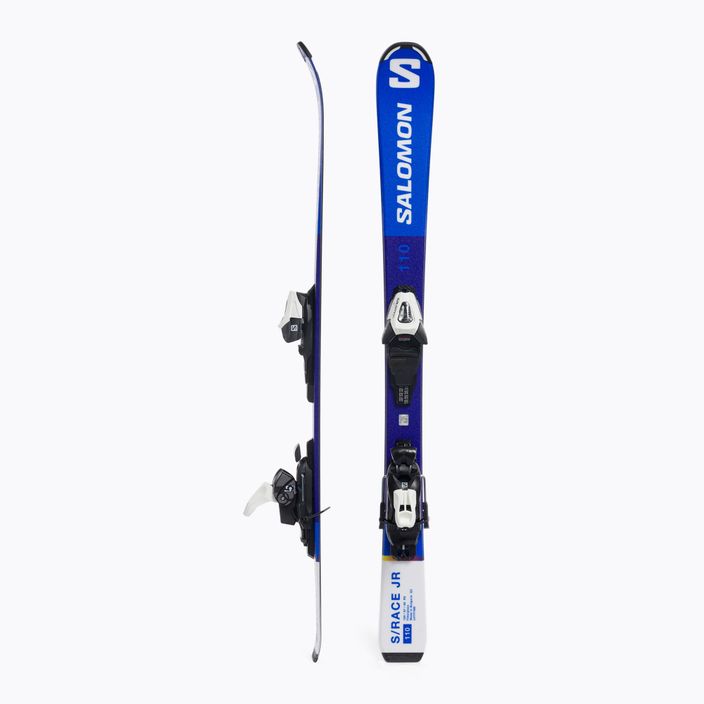 Detské zjazdové lyže Salomon S Race Jr. + C5 blue L47421 2