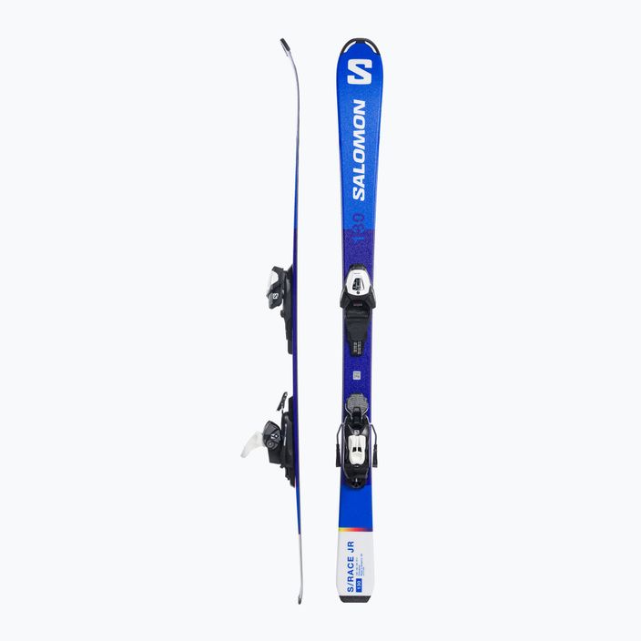 Detské zjazdové lyže Salomon S Race MT Jr. + L6 modrá L47419 2