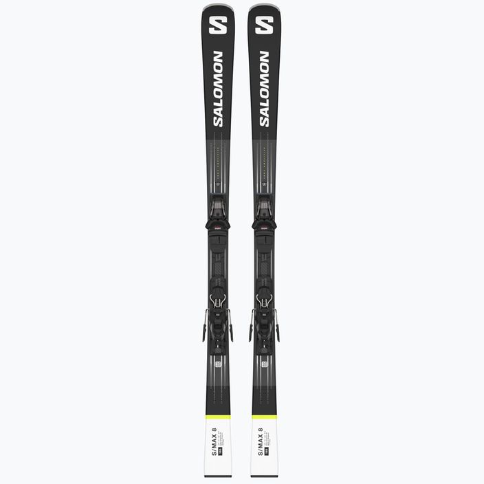 Zjazdové lyže Salomon S Max 8 + M1 čierno-biele L47558 10