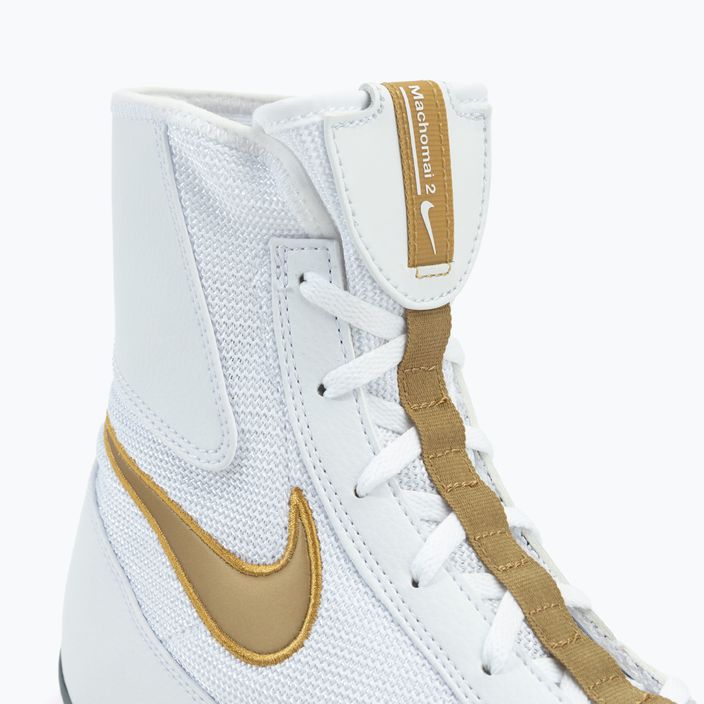 Bielo-zlaté boxerské topánky Nike Machomai 321819-170 8