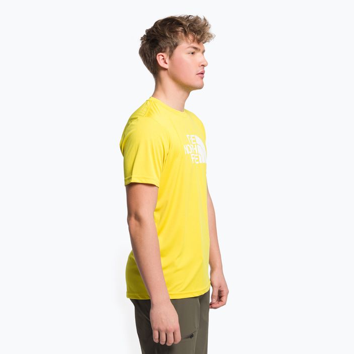 Pánske tréningové tričko The North Face Reaxion Easy yellow NF0A4CDV7601 3