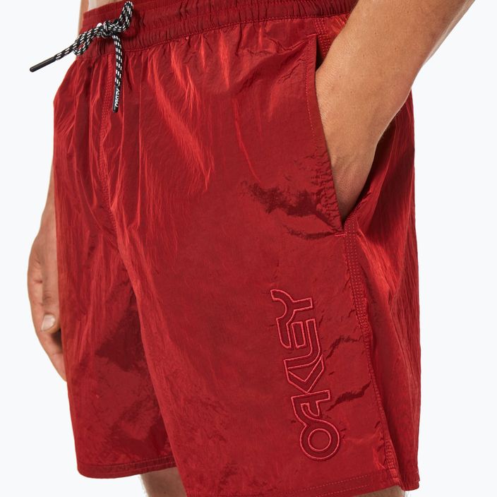 Pánske plavecké šortky Oakley All Day B1B 16" červené FOA403014 9