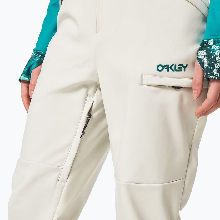 Dámske snowboardové nohavice Oakley TC Dharma Softshell Bib White FOA500279 5