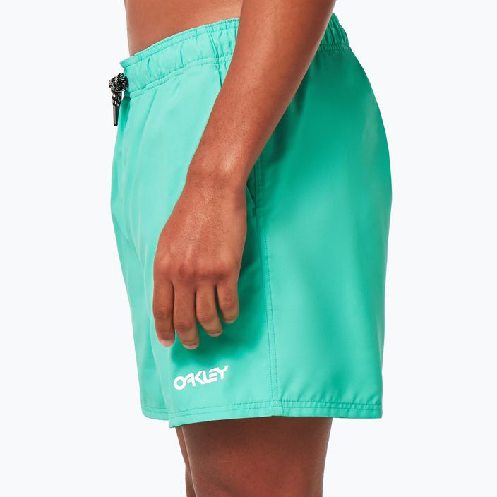 Oakley Beach Volley 16" zelené pánske plavecké šortky FOA4043107GR 6