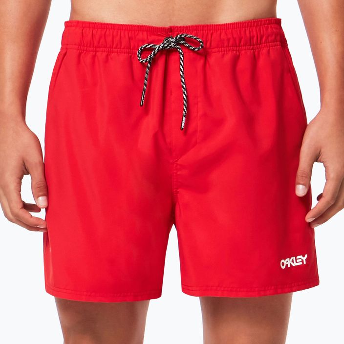 Pánske plavecké šortky Oakley Beach Volley 16" červené FOA404310465 2