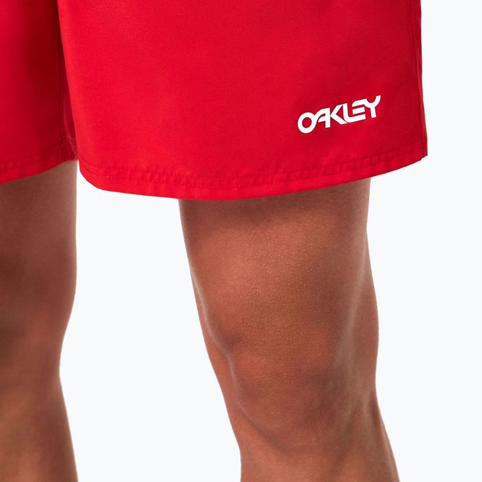 Pánske plavecké šortky Oakley Beach Volley 16" červené FOA404310465 7