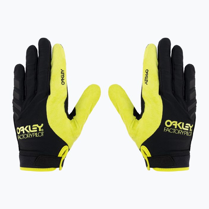 Cyklistické rukavice Oakley Switchback Mtb black/yellow FOS9879 3
