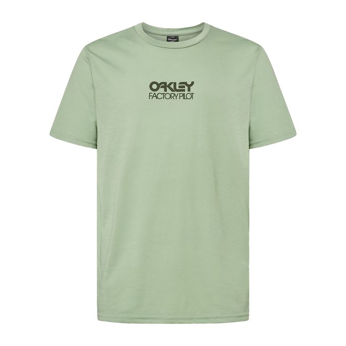 Pánske cyklistické tričko Oakley Factory Pilot Ss Tee green FOA404507 2