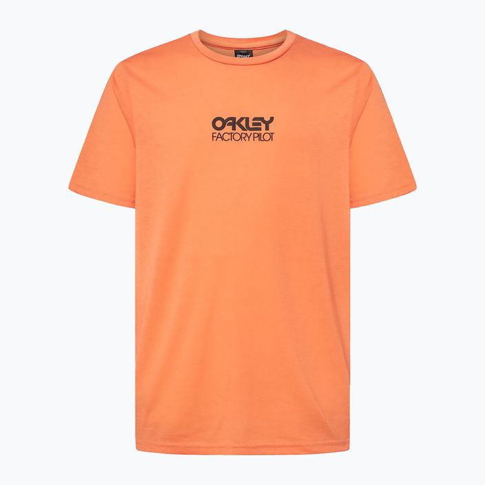 Pánske cyklistické tričko Oakley Factory Pilot Ss Tee orange FOA404507