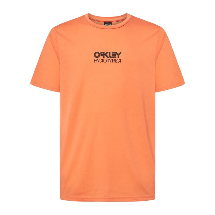 Pánske cyklistické tričko Oakley Factory Pilot Ss Tee orange FOA404507 2