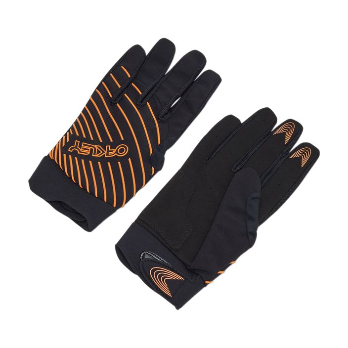 Oakley Drop In Mtb Glove 2.0 pánske cyklistické rukavice čierno-oranžové FOS901323 2
