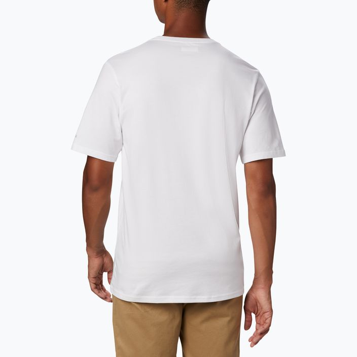 Columbia CSC Basic Logo pánske trekingové tričko biele 1680053100 2